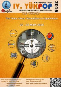 Yüklü Parçacık Optiği, YÜKPOP-IV Kış Okulu @ Afyon Kocatepe Üniversitesi, ANS Kampüsü | Erenler Köyü | Afyonkarahisar | Türkiye