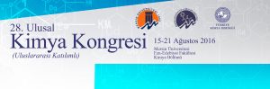 28. ULUSAL KİMYA KONGRESİ @ MERSİN UNİVERSİTESİ | Mersin | Türkiye