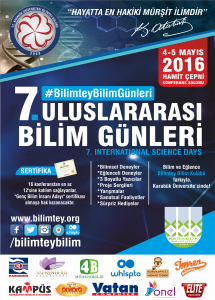 Bilimtey Bilim Kulübü 7.Uluslararası Bilim Günleri @ Karabük Üniversitesi – Hamit Çepni Konferans Salonu | Karabük | Türkiye