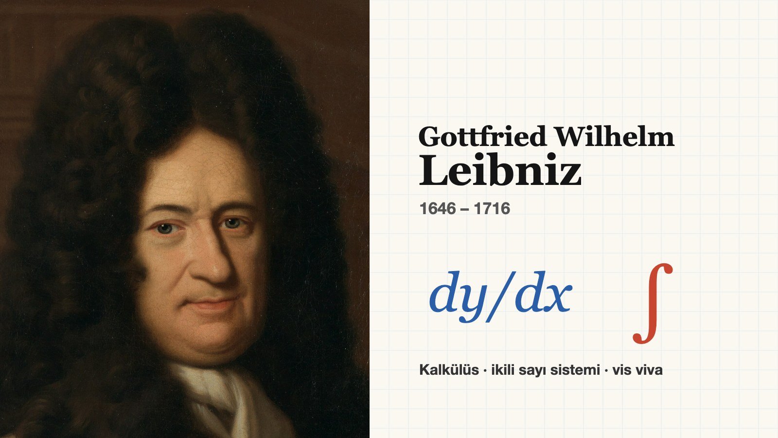 Gottfried Wilhelm Leibniz portresi