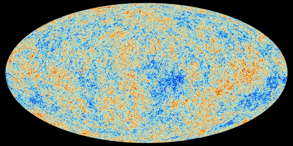 Planck uydusunun kozmik mikrodalga arka plan haritası